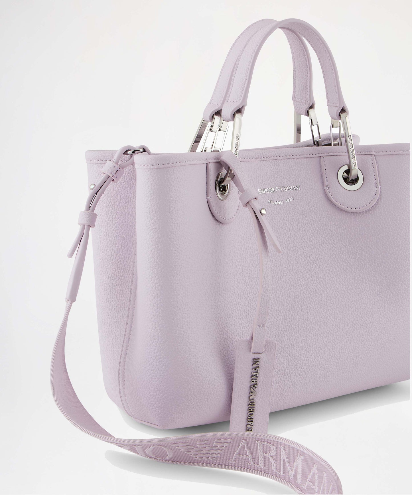 EMPORIO ARMANI Borsa shopper piccola con stampa effetto cervo