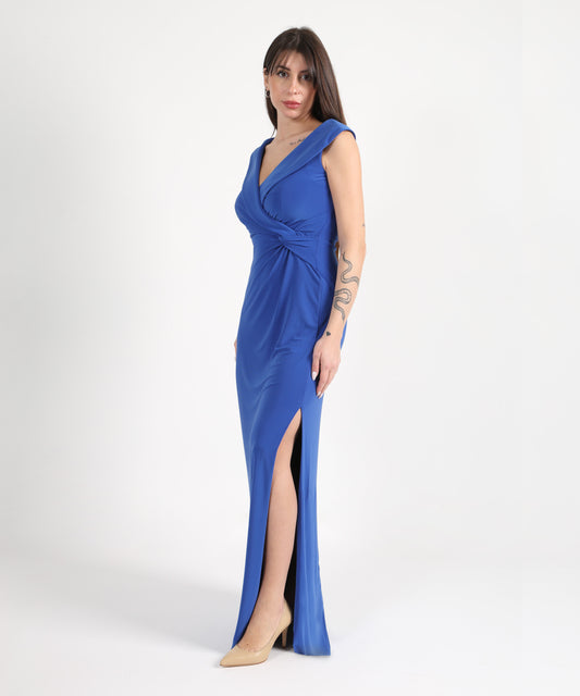 Abiti LAUREN RALPH LAUREN Abito lungo elasticizzato con spalle scoperte Azzurro | LAUREN RALPH LAUREN Abiti LAUREN RALPH LAUREN Abito lungo elasticizzato con spalle scoperte Azzurro | LAUREN RALPH LAUREN