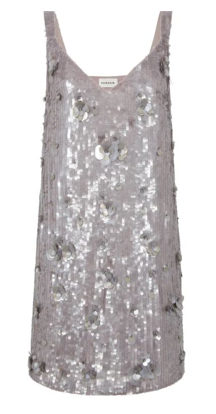 Abiti P.A.R.O.S.H. Abito mini con paillettes Grigio | P.A.R.O.S.H. Abiti P.A.R.O.S.H. Abito mini con paillettes Grigio | P.A.R.O.S.H.