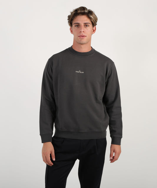 STONE ISLAND Felpa girocollo oversize con stampa 'Industrial Four'