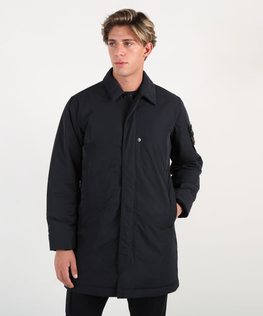 STONE ISLAND Cappotto auto imbottito con tasche antigoccia e con bottoni a pressione