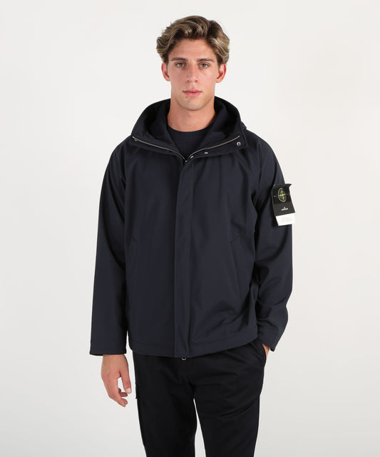 STONE ISLAND Parka leggero con cappuccio e membrana resistente agli agenti atmosferici