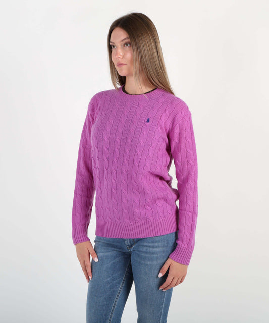Pullover POLO RALPH LAUREN Pullover a treccia Viola | POLO RALPH LAUREN Pullover POLO RALPH LAUREN Pullover a treccia Viola | POLO RALPH LAUREN