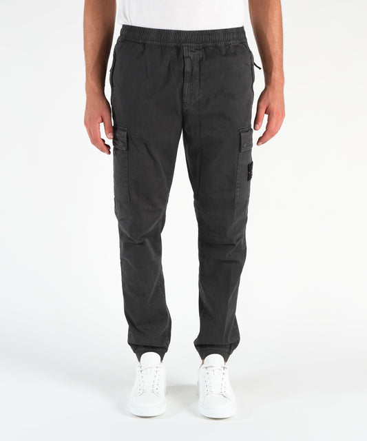STONE ISLAND Pantalone cargo vestibilità regular tapered con vita elasticizzata