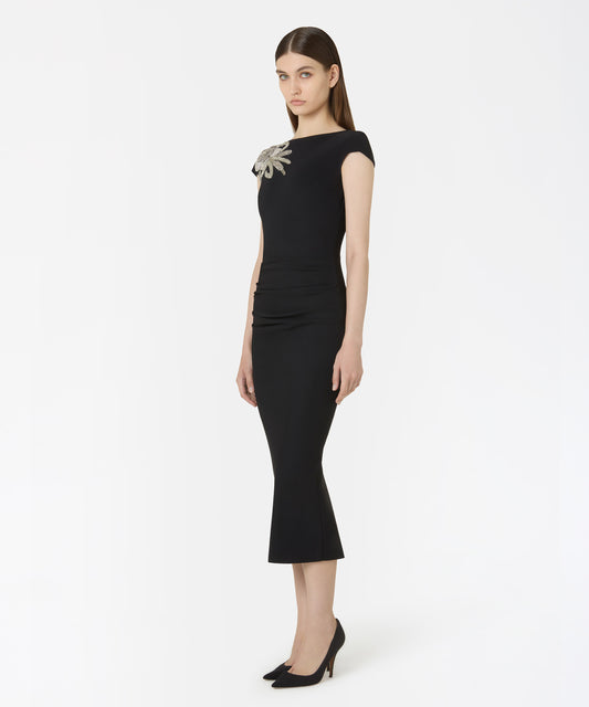Dresses & Suits CHIARA BONI Longuette Dress Nero | CHIARA BONI Dresses & Suits CHIARA BONI Longuette Dress Nero | CHIARA BONI