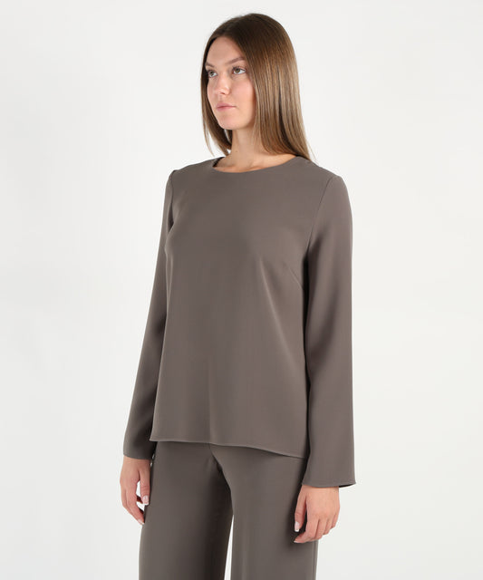 Blouses P.A.R.O.S.H. Long-Sleeve Blouse Pietra | P.A.R.O.S.H. Blouses P.A.R.O.S.H. Long-Sleeve Blouse Pietra | P.A.R.O.S.H.