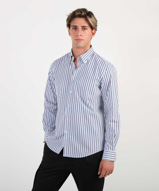PAUL&SHARK Camicia uomo multiriga in cotone