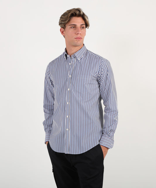 PAUL&SHARK Camicia uomo multiriga in cotone