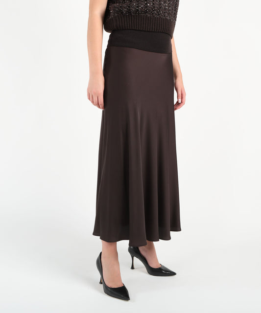 D.EXTERIOR satin skirt