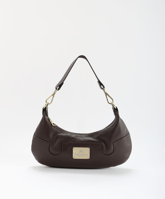 CUOIERIA FIORENTINA  Bella Selleria Small Croissant Bag – Urban Elegance in Calf Leather