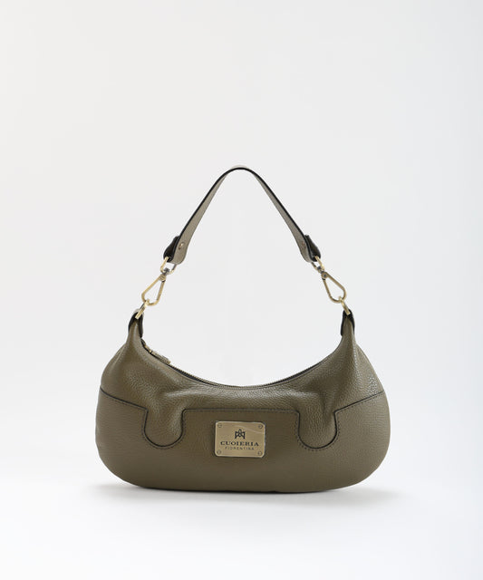 CUOIERIA FIORENTINA  Bella Selleria Small Croissant Bag – Urban Elegance in Calf Leather