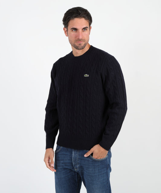 LACOSTE Cable-knit sweater