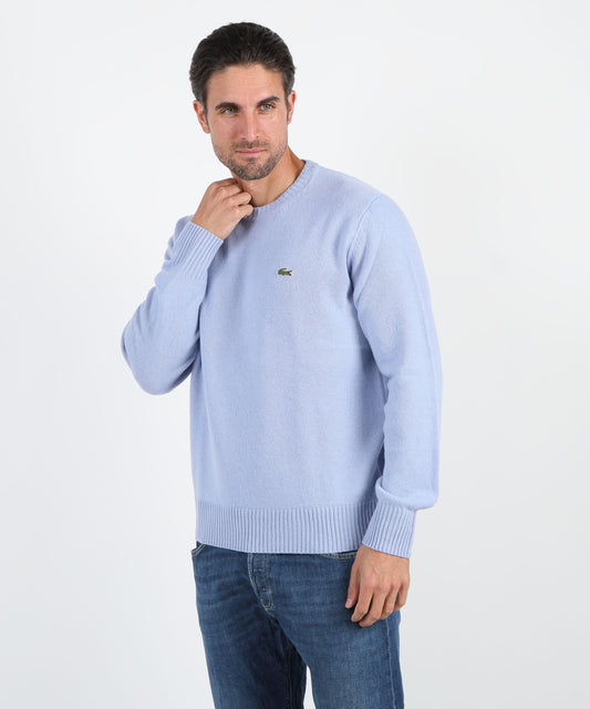 Pullovers LACOSTE Crew-neck pullover Celeste | LACOSTE Pullovers LACOSTE Crew-neck pullover Celeste | LACOSTE