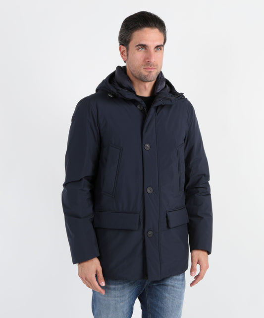 Parka WOOLRICH Arctic Parka Cloud con cappuccio Blu | WOOLRICH Parka WOOLRICH Arctic Parka Cloud con cappuccio Blu | WOOLRICH
