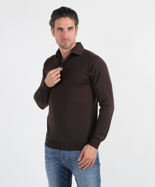 Polo FILIPPO DE LAURENTIIS Polo tre bottoni Caffe' | FILIPPO DE LAURENTIIS Polo FILIPPO DE LAURENTIIS Polo tre bottoni Caffe' | FILIPPO DE LAURENTIIS