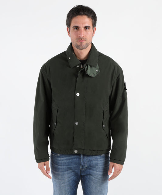 STONE ISLAND Coach jacket con antigoccia e tasche con automatici