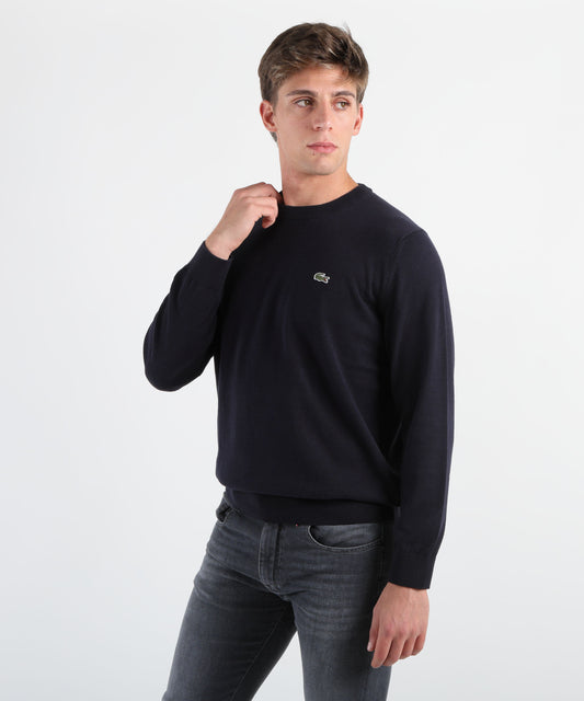 Pullover LACOSTE maglia girocollo Blu | LACOSTE Pullover LACOSTE maglia girocollo Blu | LACOSTE