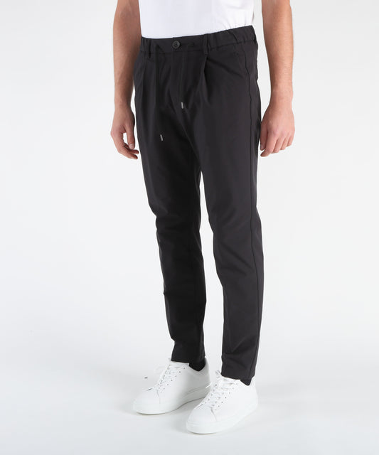 HERNO Technical trousers with drawstring and pleats
