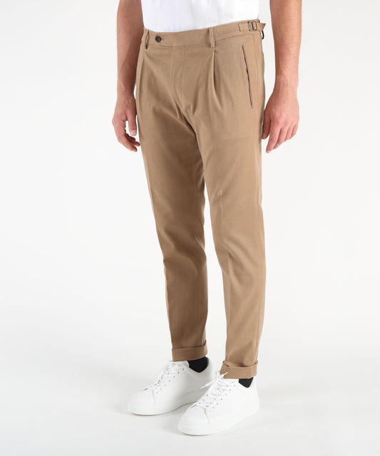 BERWICH Pantaloni in caldo cotone con fibbiette