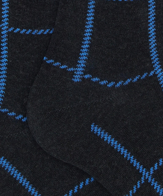 GALLO Men’s Long Cotton Socks with Checkered Pattern