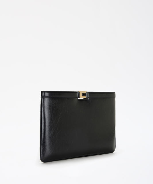 Borse ELISABETTA FRANCHI Borsa a busta effetto naplak Nero | ELISABETTA FRANCHI Borse ELISABETTA FRANCHI Borsa a busta effetto naplak Nero | ELISABETTA FRANCHI