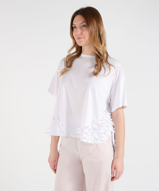 T-shirts MEIMEI T-Shirt with Embellishments Bianco | MEIMEI T-shirts MEIMEI T-Shirt with Embellishments Bianco | MEIMEI