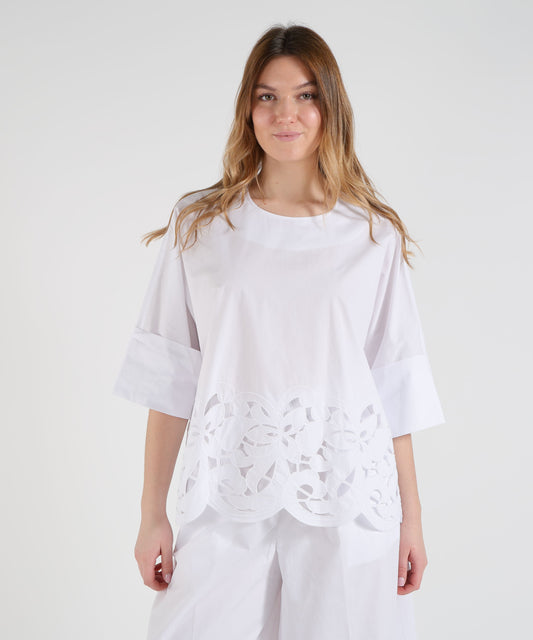 Blouses MEIMEI Embroidered Blouse Bianco | MEIMEI Blouses MEIMEI Embroidered Blouse Bianco | MEIMEI