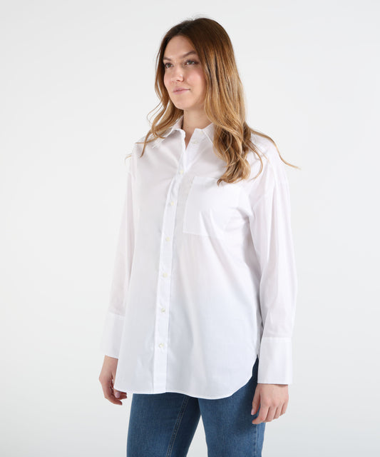 Shirts PENNYBLACK Oversized Poplin Shirt Bianco | PENNYBLACK Shirts PENNYBLACK Oversized Poplin Shirt Bianco | PENNYBLACK