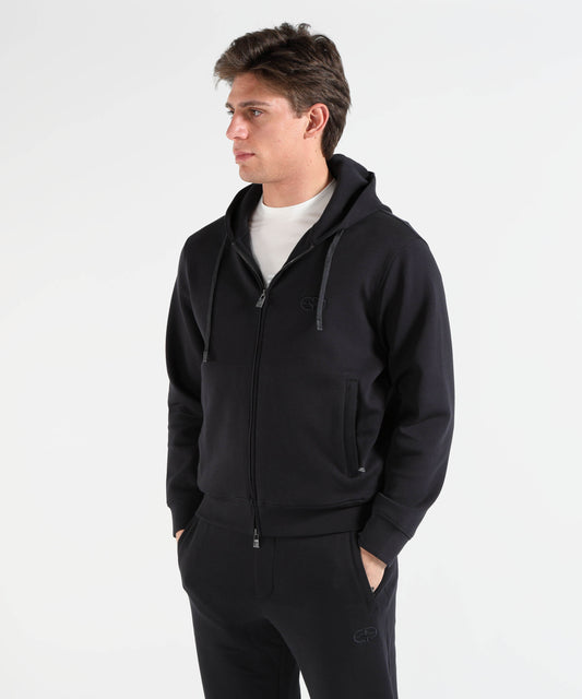 EMPORIO ARMANI Felpa Girocollo in Double Jersey Stretch
