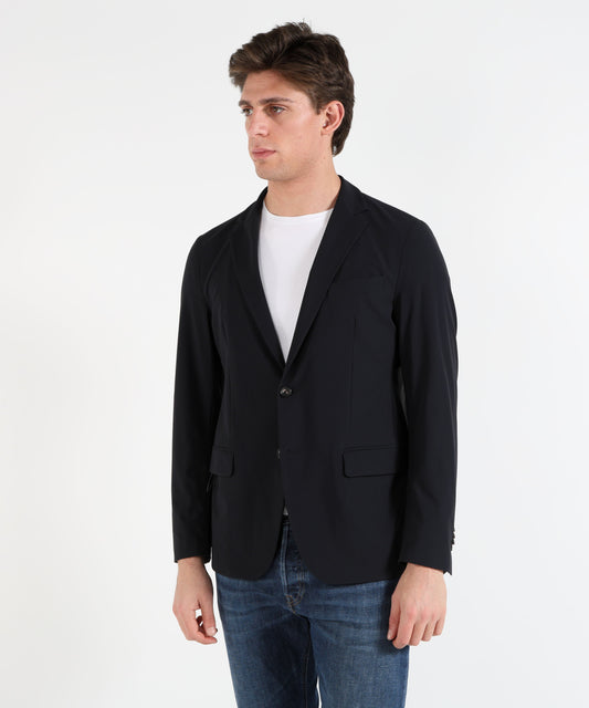 Blazers RRD Men’s single-breasted jacket in stretch fabric Blu nero | RRD Blazers RRD Men’s single-breasted jacket in stretch fabric Blu nero | RRD