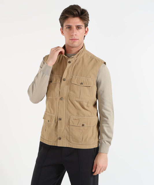 Vests BARBOUR Gilet casual Corbridge Pietra | BARBOUR Vests BARBOUR Gilet casual Corbridge Pietra | BARBOUR