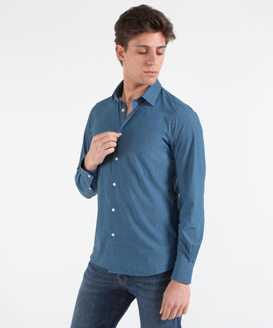 Shirts ARCHIVIUM Denim Effect Shirt Denim scuro | ARCHIVIUM Shirts ARCHIVIUM Denim Effect Shirt Denim scuro | ARCHIVIUM