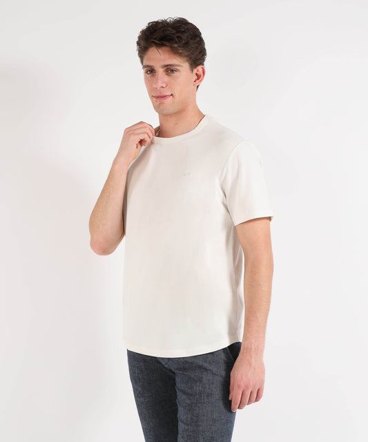 T-shirt SUN 68 T-shirt piquet cold dye Bianco | SUN 68 T-shirt SUN 68 T-shirt piquet cold dye Bianco | SUN 68