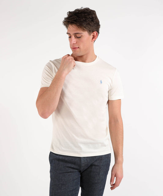 T-shirts POLO RALPH LAUREN Custom slim-fit jersey T-shirt Crema | POLO RALPH LAUREN T-shirts POLO RALPH LAUREN Custom slim-fit jersey T-shirt Crema | POLO RALPH LAUREN