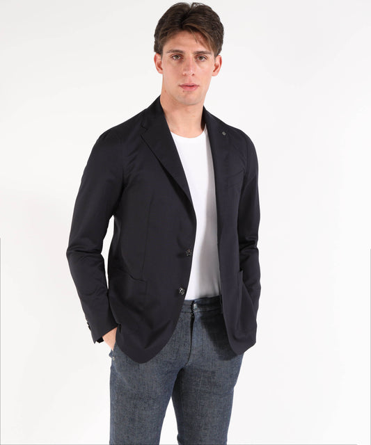 Jackets TAGLIATORE Unlined single-breasted jacket with 2 buttons Blu | TAGLIATORE Jackets TAGLIATORE Unlined single-breasted jacket with 2 buttons Blu | TAGLIATORE