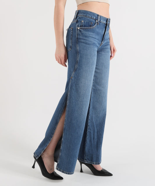 Jeans LIUJO denim Jeans flare con spacchetti laterali Denim medio | LIUJO denim Jeans LIUJO denim Jeans flare con spacchetti laterali Denim medio | LIUJO denim