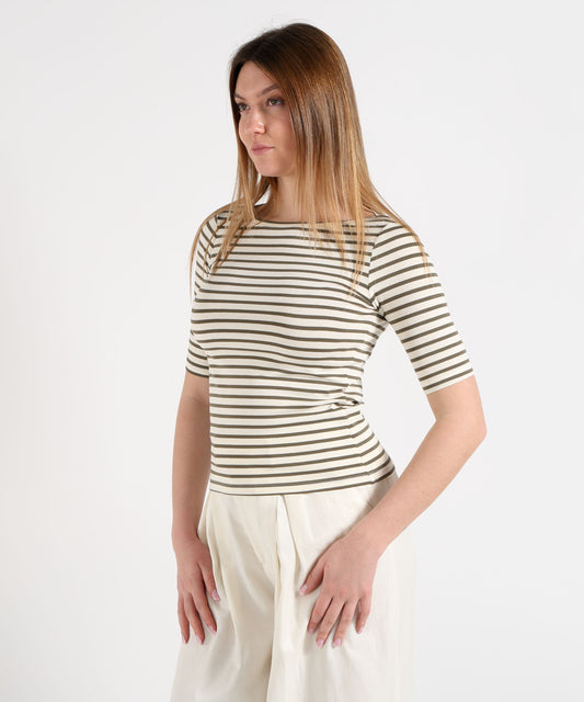 T-shirts PENNYBLACK Boat-Neck T‑Shirt Rigata | PENNYBLACK T-shirts PENNYBLACK Boat-Neck T‑Shirt Rigata | PENNYBLACK