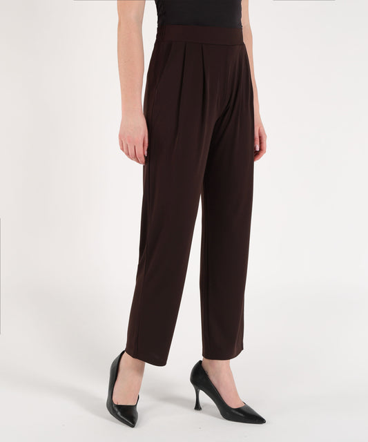 SEVENTY Pantalone Donna Morbido con Vita Elasticizzata