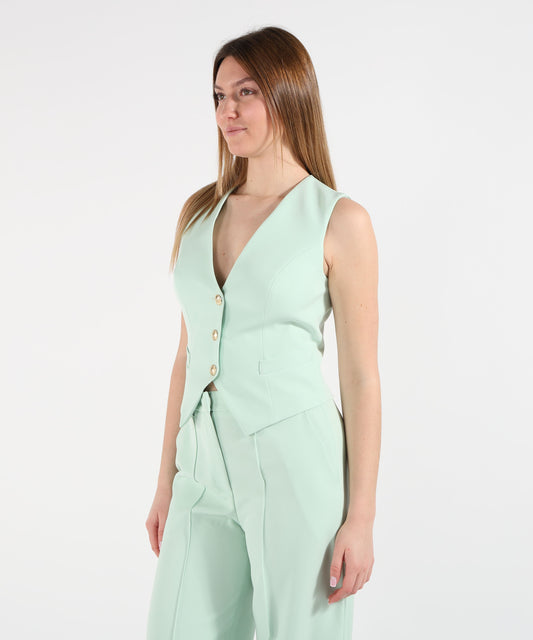 Vests SILENCE LIMITED gilet naima honey Menta | SILENCE LIMITED Vests SILENCE LIMITED gilet naima honey Menta | SILENCE LIMITED