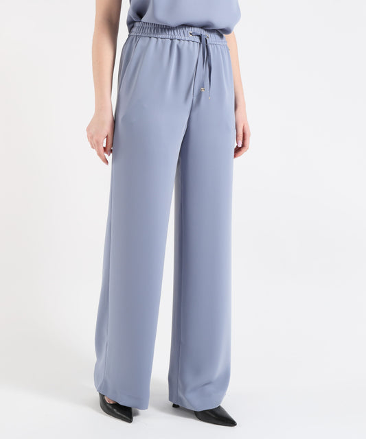 Pantaloni HERNO Pantaloni Palazzo Donna Herno in Cady Azzurro | HERNO Pantaloni HERNO Pantaloni Palazzo Donna Herno in Cady Azzurro | HERNO