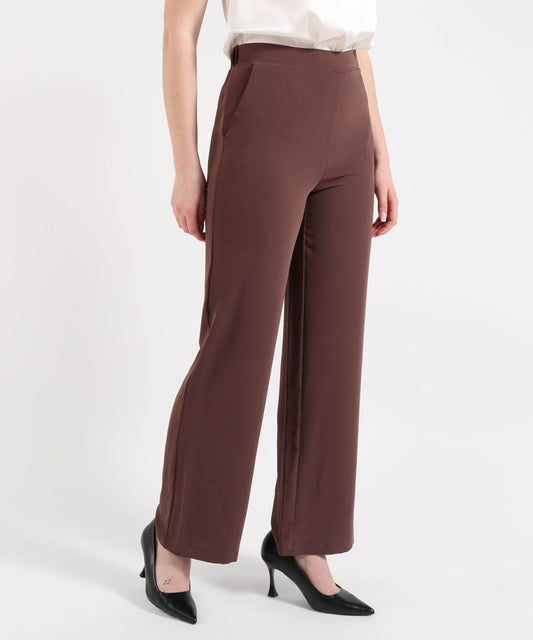 Pantapalazzo MAIDA MILA Pantalone Donna Ampio e Morbido Bruno | MAIDA MILA Pantapalazzo MAIDA MILA Pantalone Donna Ampio e Morbido Bruno | MAIDA MILA