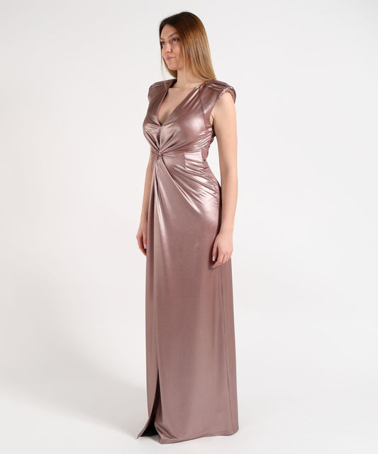 Abiti D'ANDREA COLLECTION Abito Lungo Donna con Effetto Metallizzato Rosa antico | D'ANDREA COLLECTION Abiti D'ANDREA COLLECTION Abito Lungo Donna con Effetto Metallizzato Rosa antico | D'ANDREA COLLECTION
