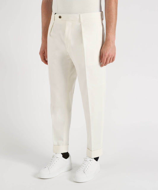 Trousers BERWICH Chiaia model chino trousers Bianco | BERWICH Trousers BERWICH Chiaia model chino trousers Bianco | BERWICH