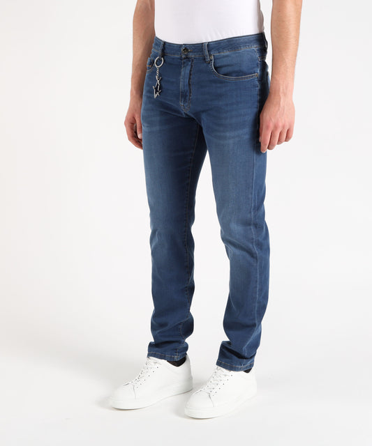 Jeans PAUL&SHARK Hoodie with front kangaroo pocket and logo detail Denim | PAUL&SHARK Jeans PAUL&SHARK Hoodie with front kangaroo pocket and logo detail Denim | PAUL&SHARK