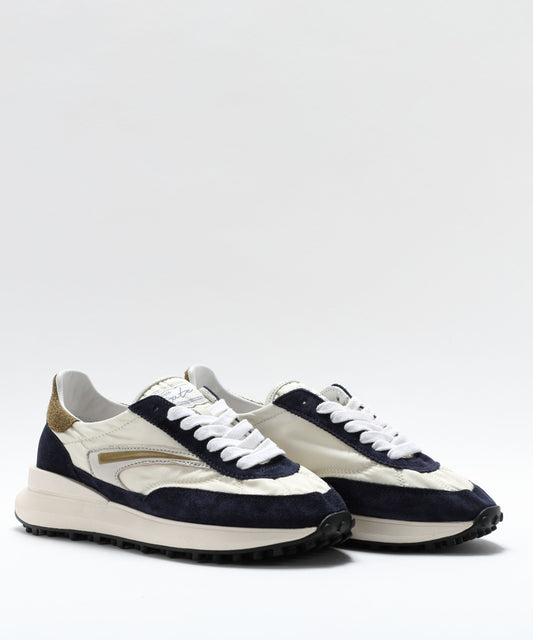 Sneakers D.A.T.E. ATHLETA NYLON IVORY-BLUE Avorio/blu | D.A.T.E. Sneakers D.A.T.E. ATHLETA NYLON IVORY-BLUE Avorio/blu | D.A.T.E.