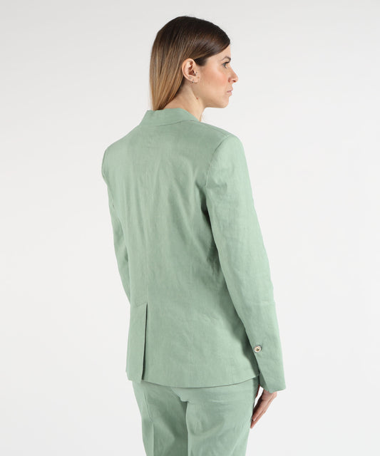 Jackets PINKO Linen Blend Jacket Verde | PINKO Jackets PINKO Linen Blend Jacket Verde | PINKO