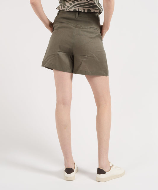 Pantaloni PENNYBLACK Shorts in puro lino Kaki | PENNYBLACK Pantaloni PENNYBLACK Shorts in puro lino Kaki | PENNYBLACK