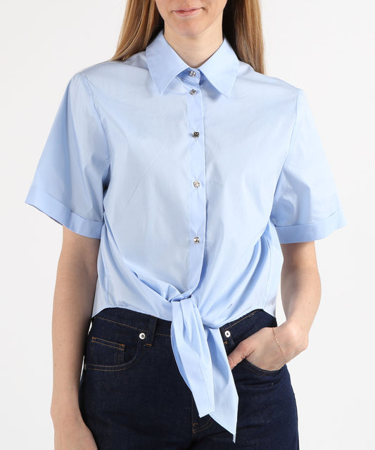 Camicie LIUJO BLACK Camicia con nodo Cielo | LIUJO BLACK Camicie LIUJO BLACK Camicia con nodo Cielo | LIUJO BLACK