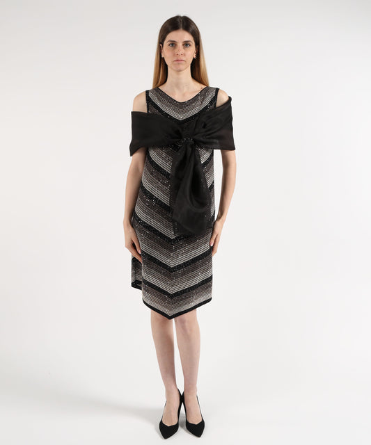 Stoles D.EXTERIOR Rectangular Shawl with Ring Nero | D.EXTERIOR Stoles D.EXTERIOR Rectangular Shawl with Ring Nero | D.EXTERIOR
