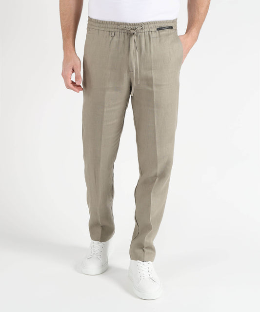 Pantaloni MICHAEL COAL Pantalone in lino Argilla | MICHAEL COAL Pantaloni MICHAEL COAL Pantalone in lino Argilla | MICHAEL COAL